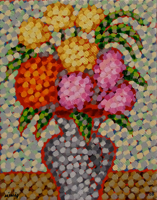 Minas Konsolas painting: Flowers In A Vase 34