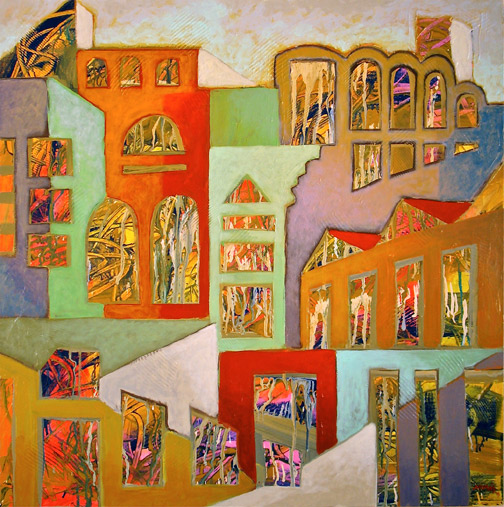 Minas Konsolas painting: Dream City (Variation 1)