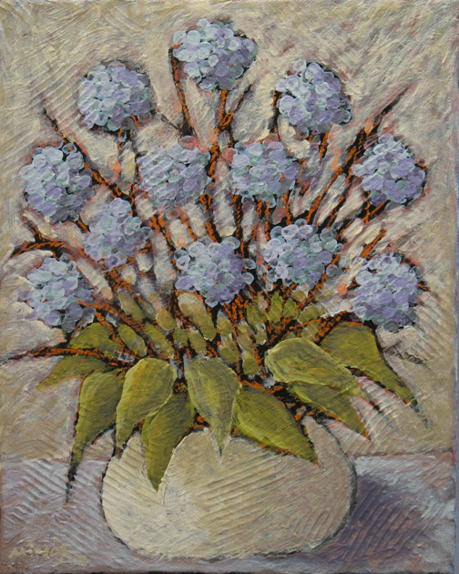 Minas Konsolas painting: Flowers in a Pot (V4) 