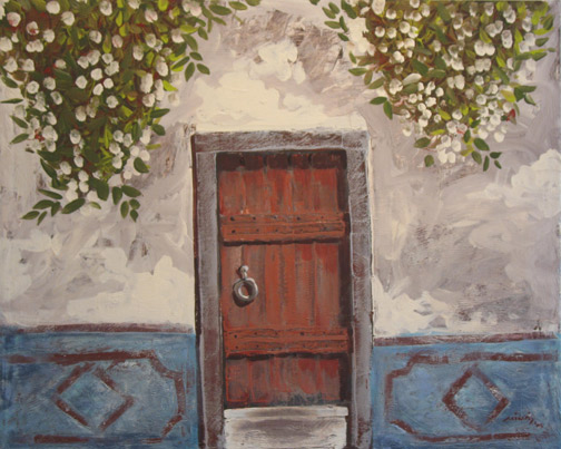 Minas Konsolas painting: Stop & Knock 