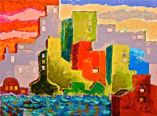 Minas Konsolas painting: Sonnet City 1