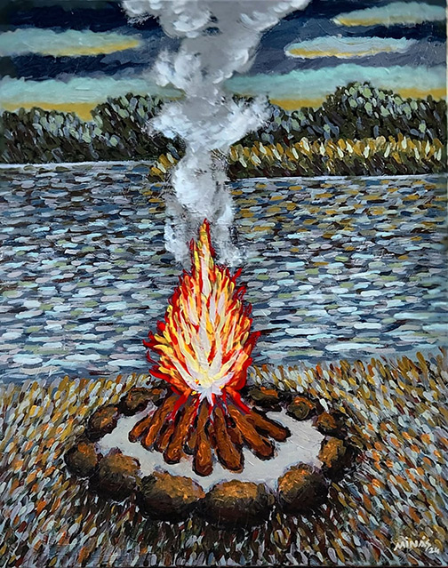 Minas Konsolas painting: Smoke Signals